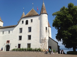 The castle of Nyon, famous touristic spot.